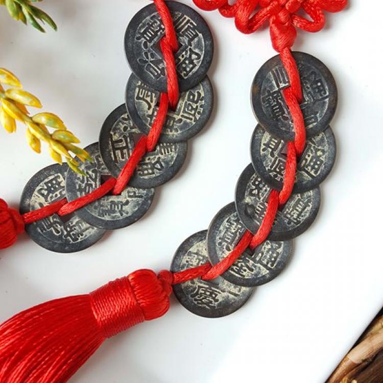 仿古五帝铜钱吊饰