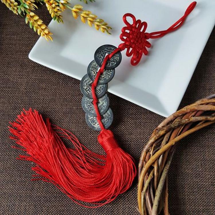 仿古五帝铜钱吊饰