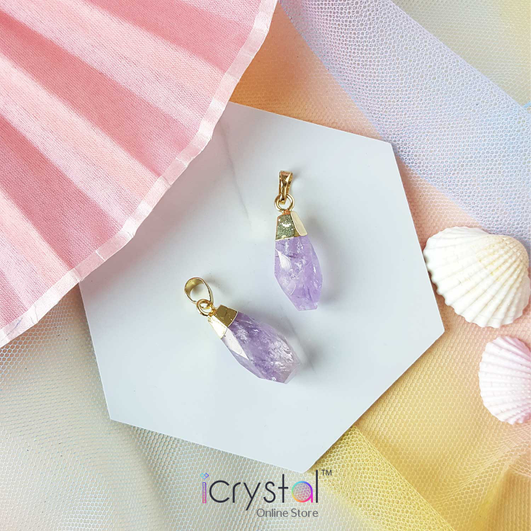 紫水晶吊坠