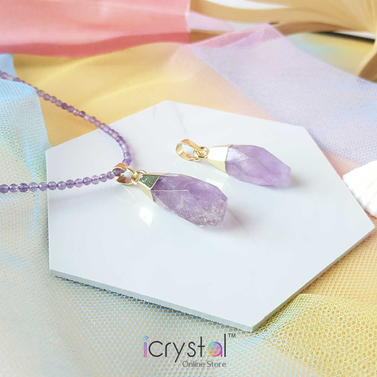 紫水晶吊坠