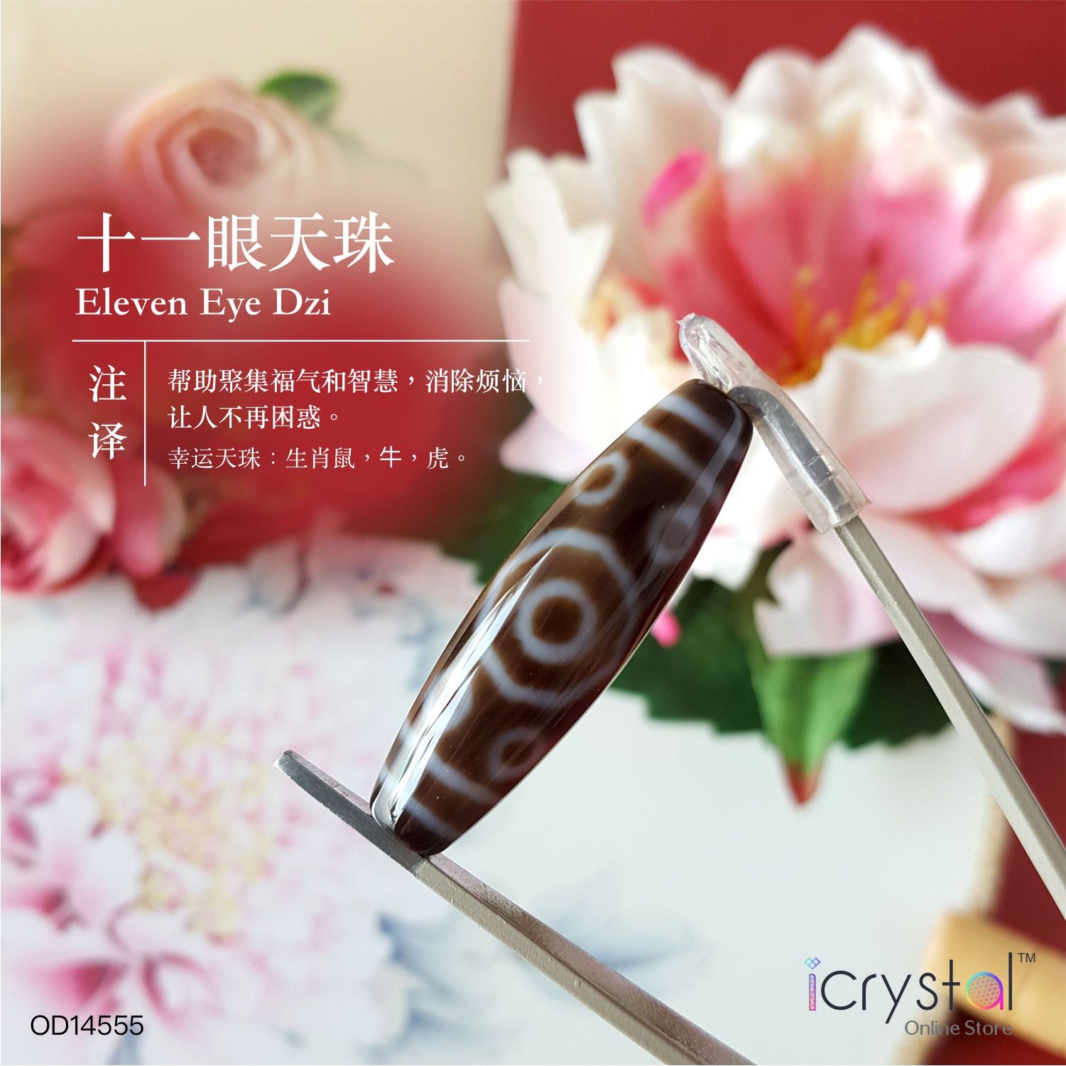 玛瑙十一眼天珠