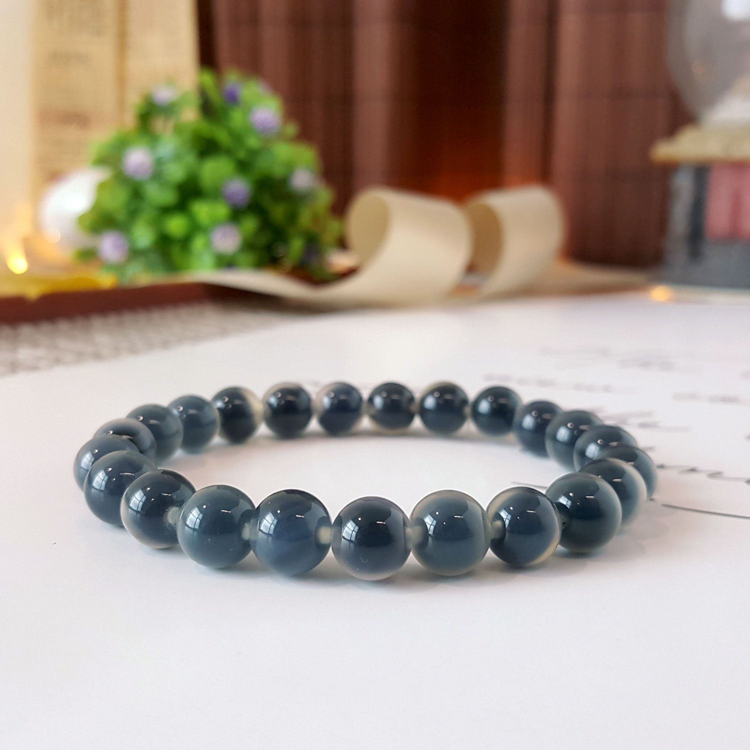 8mm Tang Xin Agate Bracelet