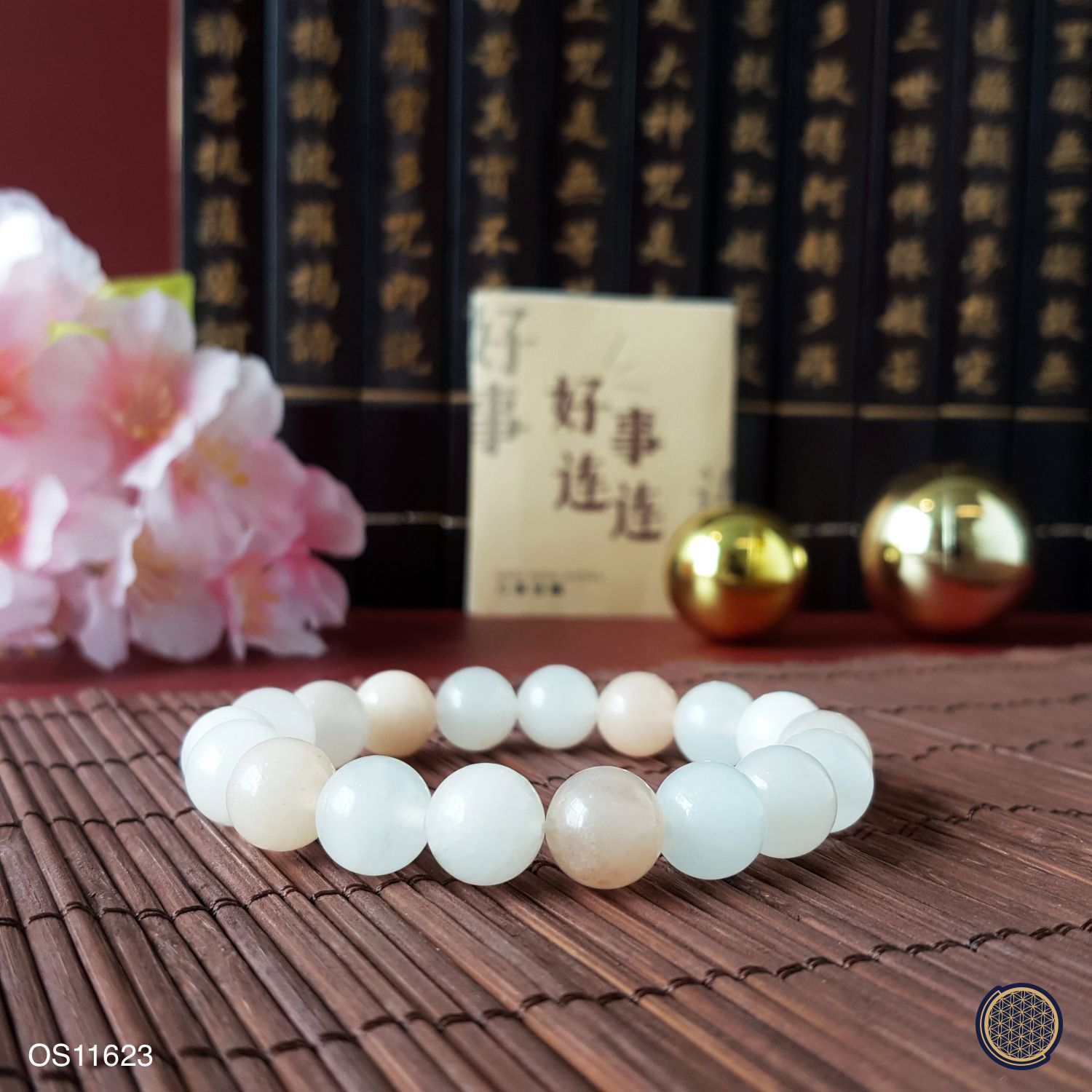 10mm 粉东陵玉手链