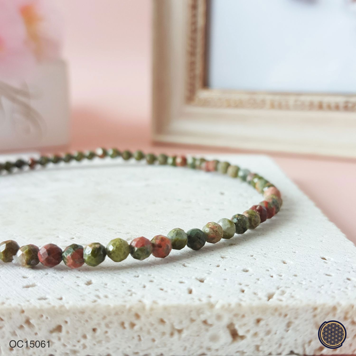 3.5mm Unakite Cutting Anklet