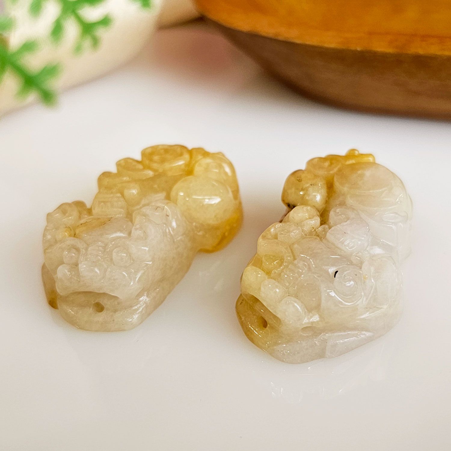 黄玉大貔貅配件