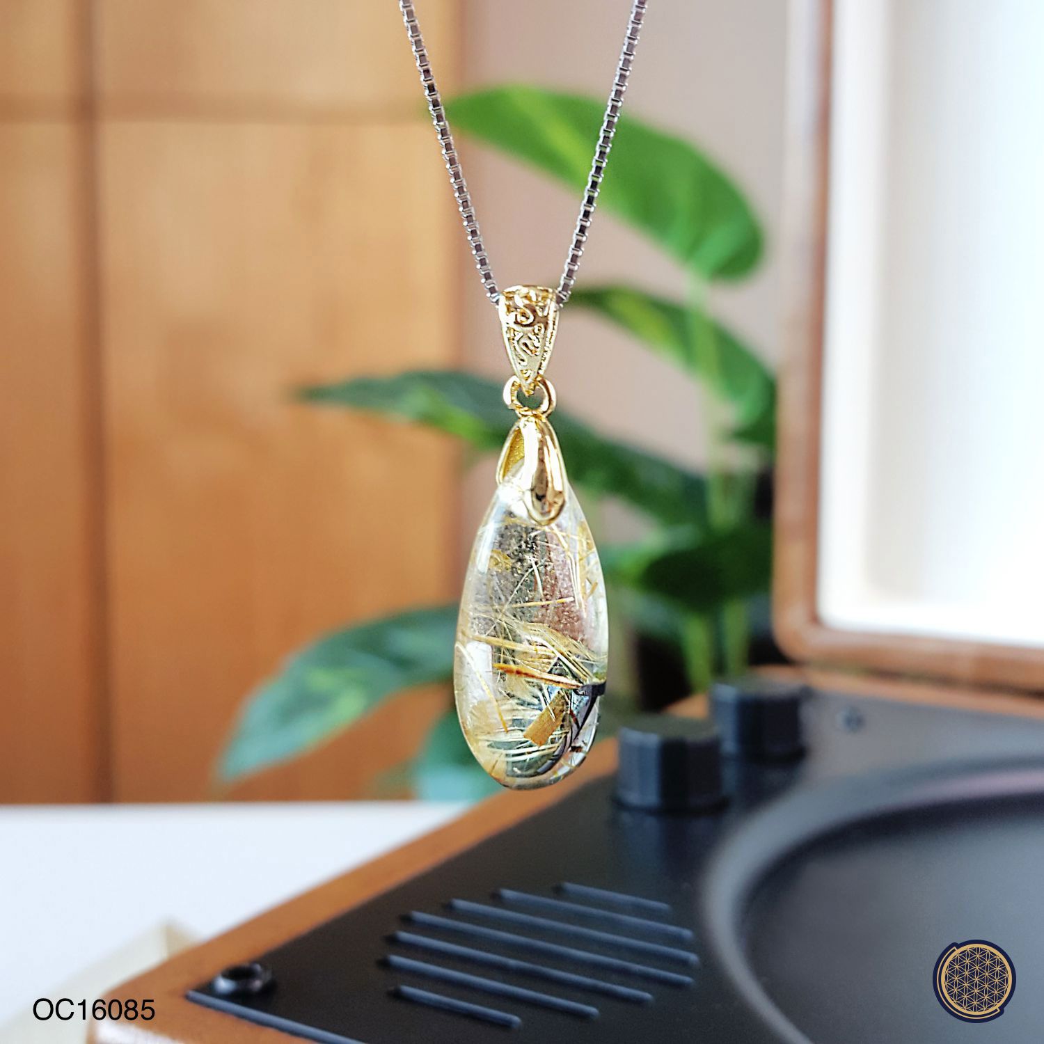 金发晶/钛晶吊坠