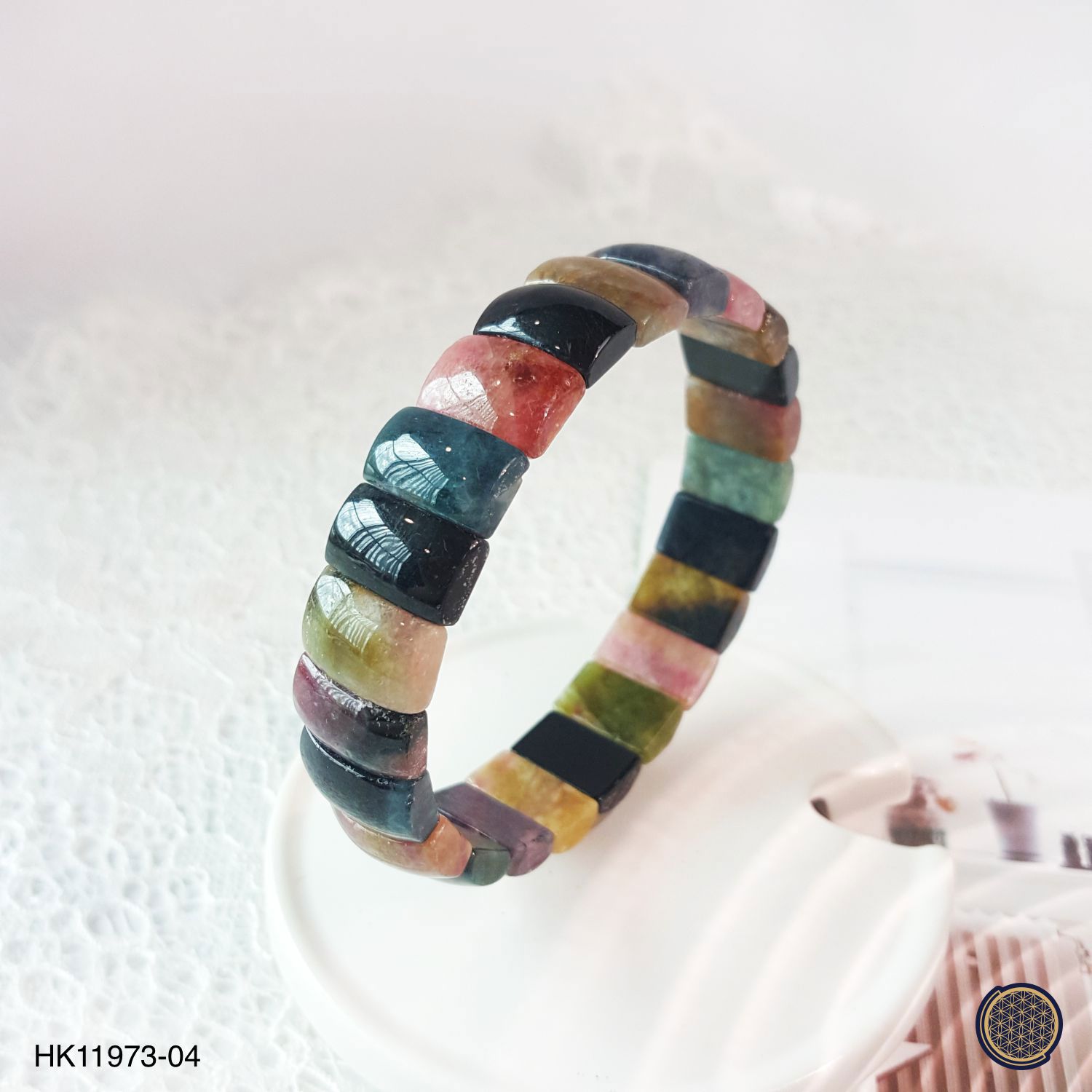 9mm x 14mm 彩碧玺手排