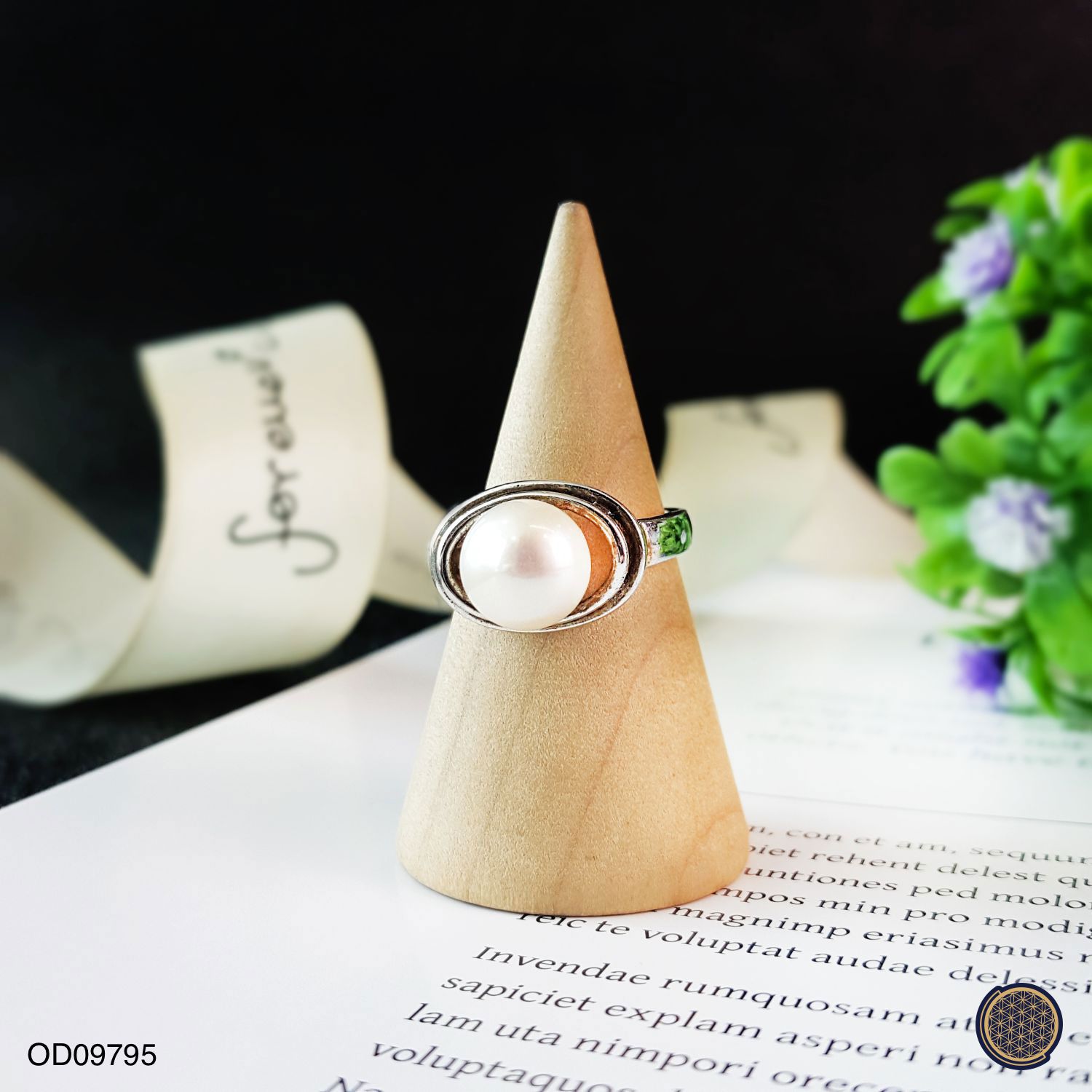 9mm Pearl Ring