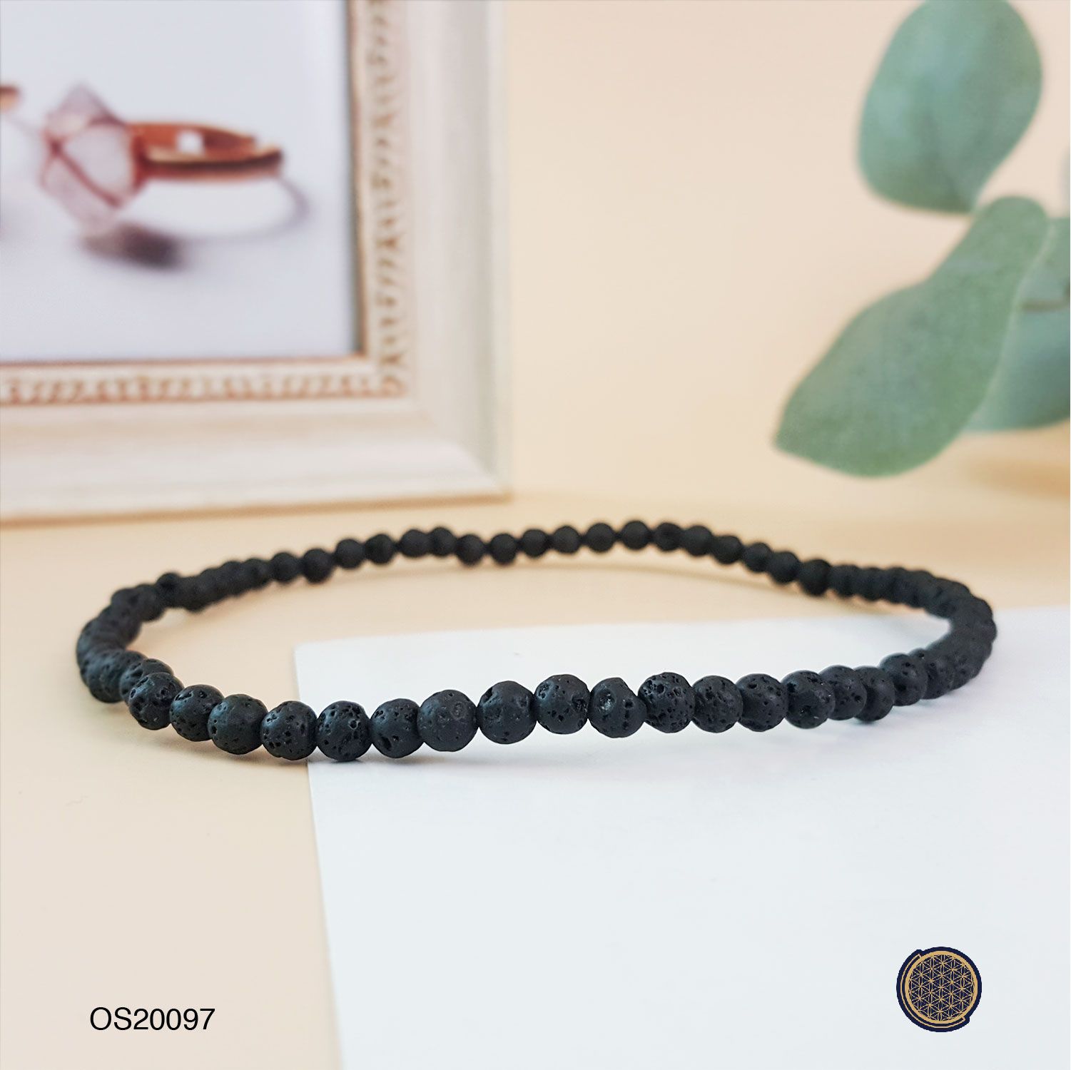 4-4.5mm Volcanic Stone Anklet