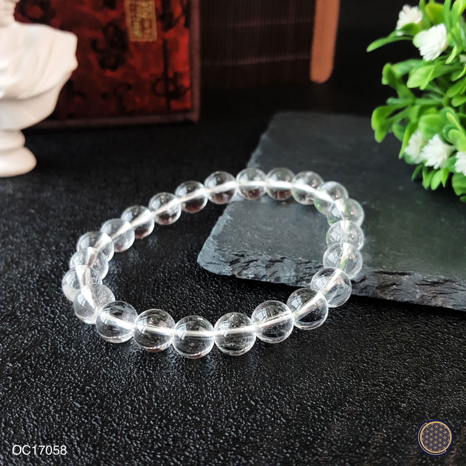 8mm Clear Quartz Bracelet