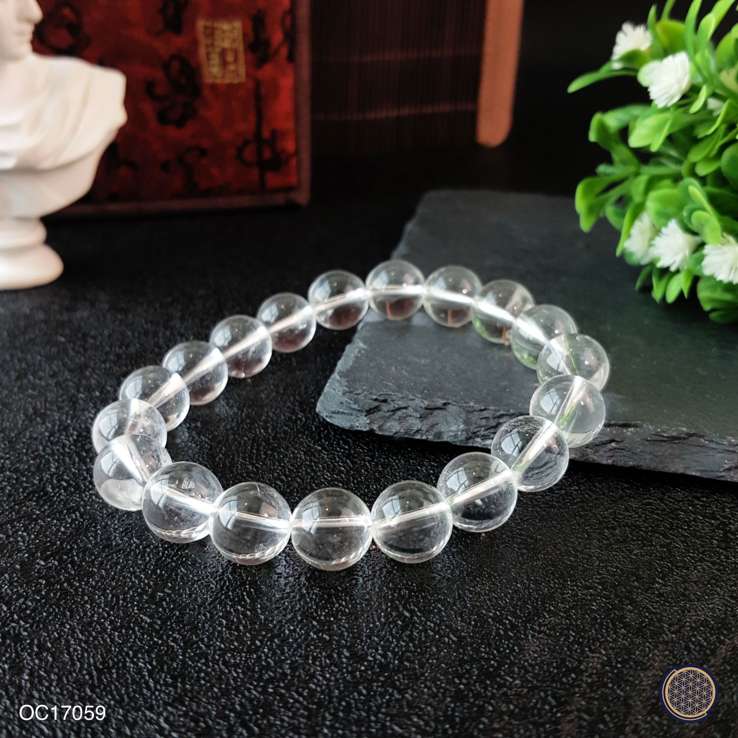 10mm Clear Quartz Bracelet