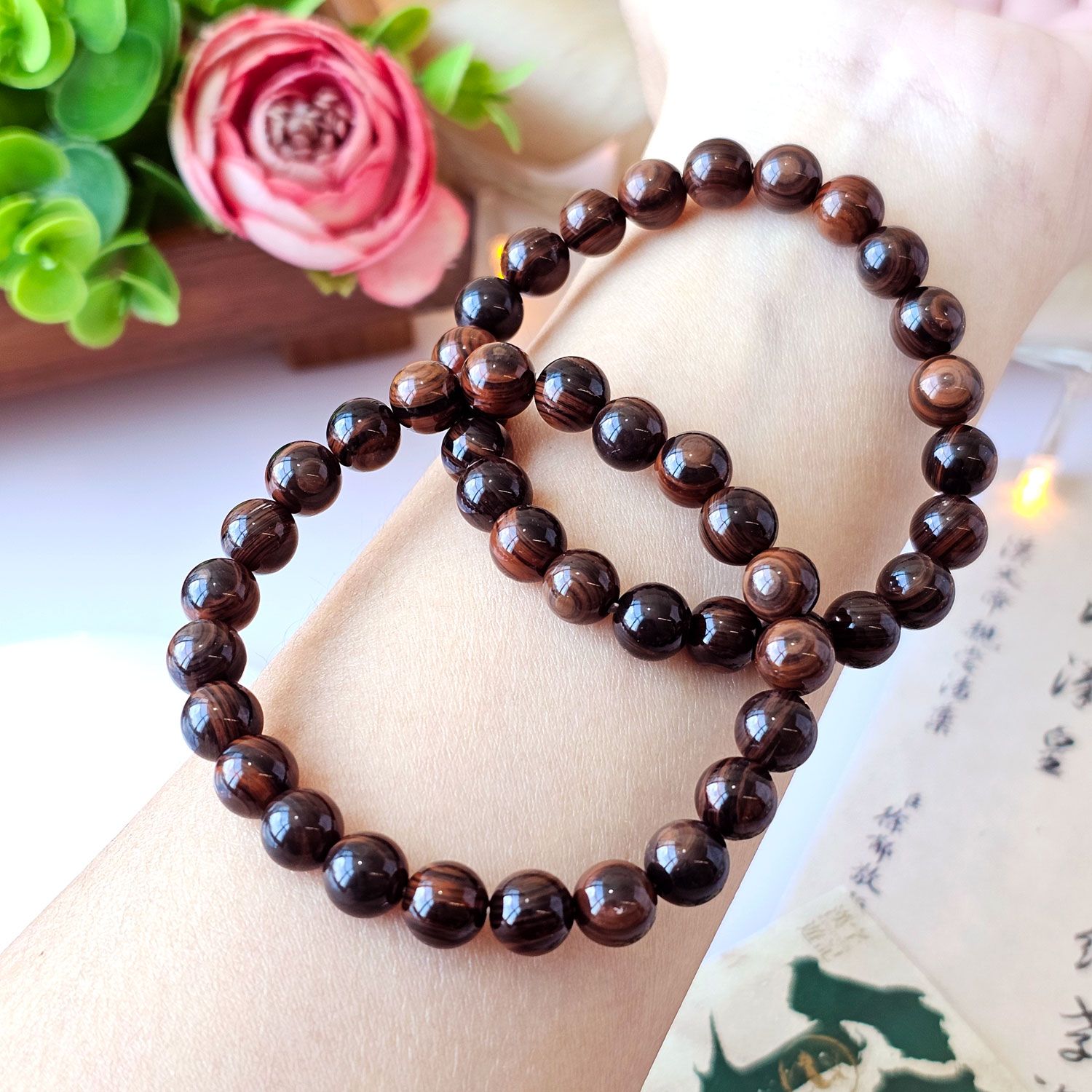 8mm 顶级红曜石手链