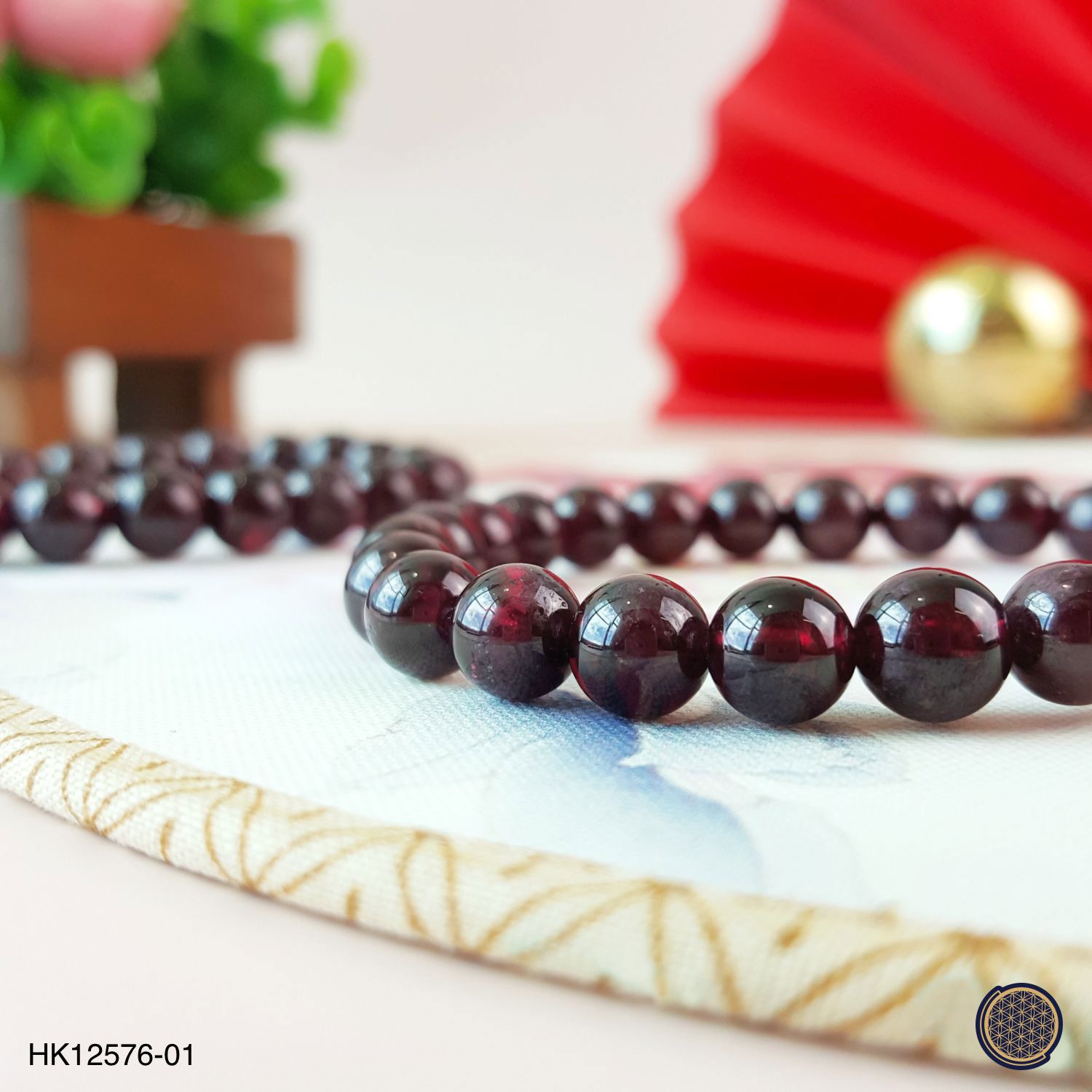 7-7.5mm Red Garnet Bracelet