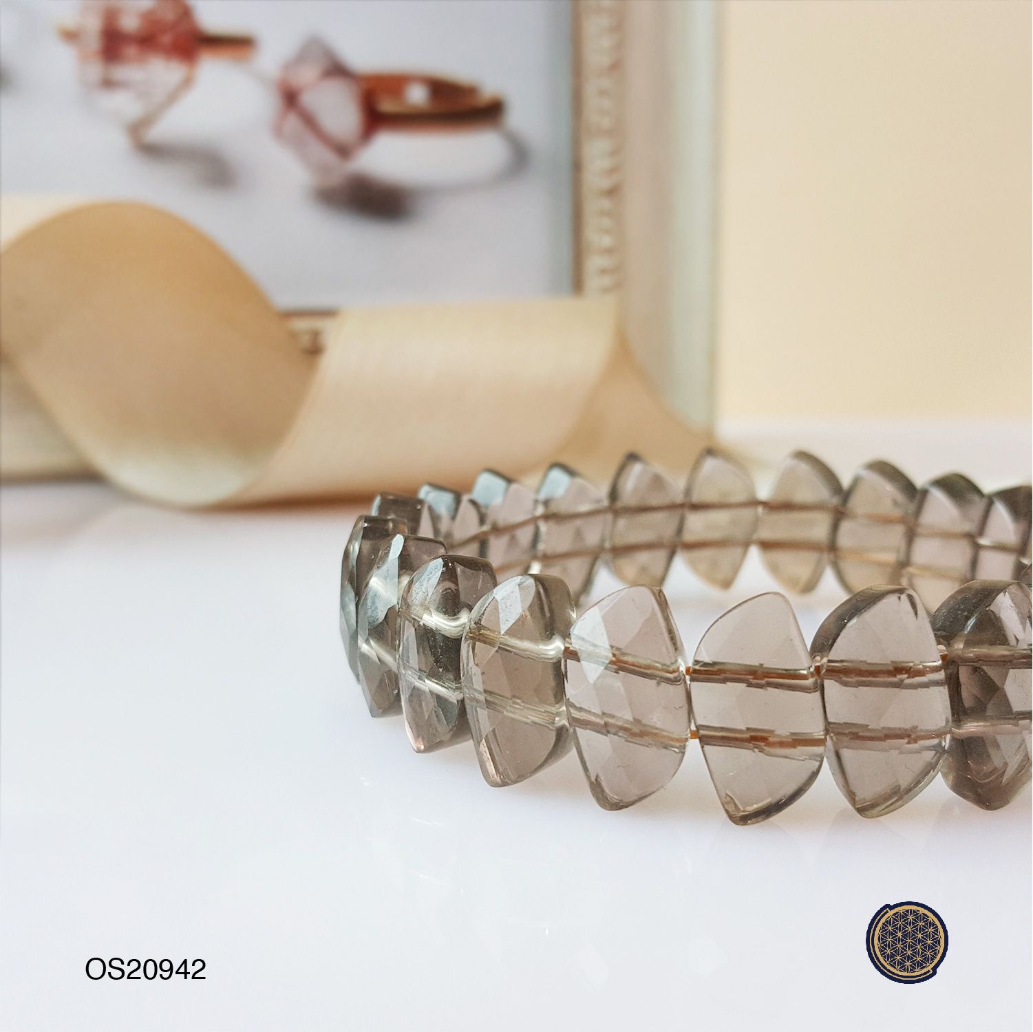 Smoky S Shape Flat Bracelet