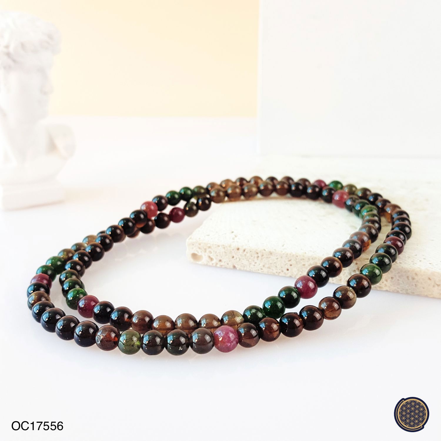 5-5.5mm Black Rose Tourmaline Long Bracelet