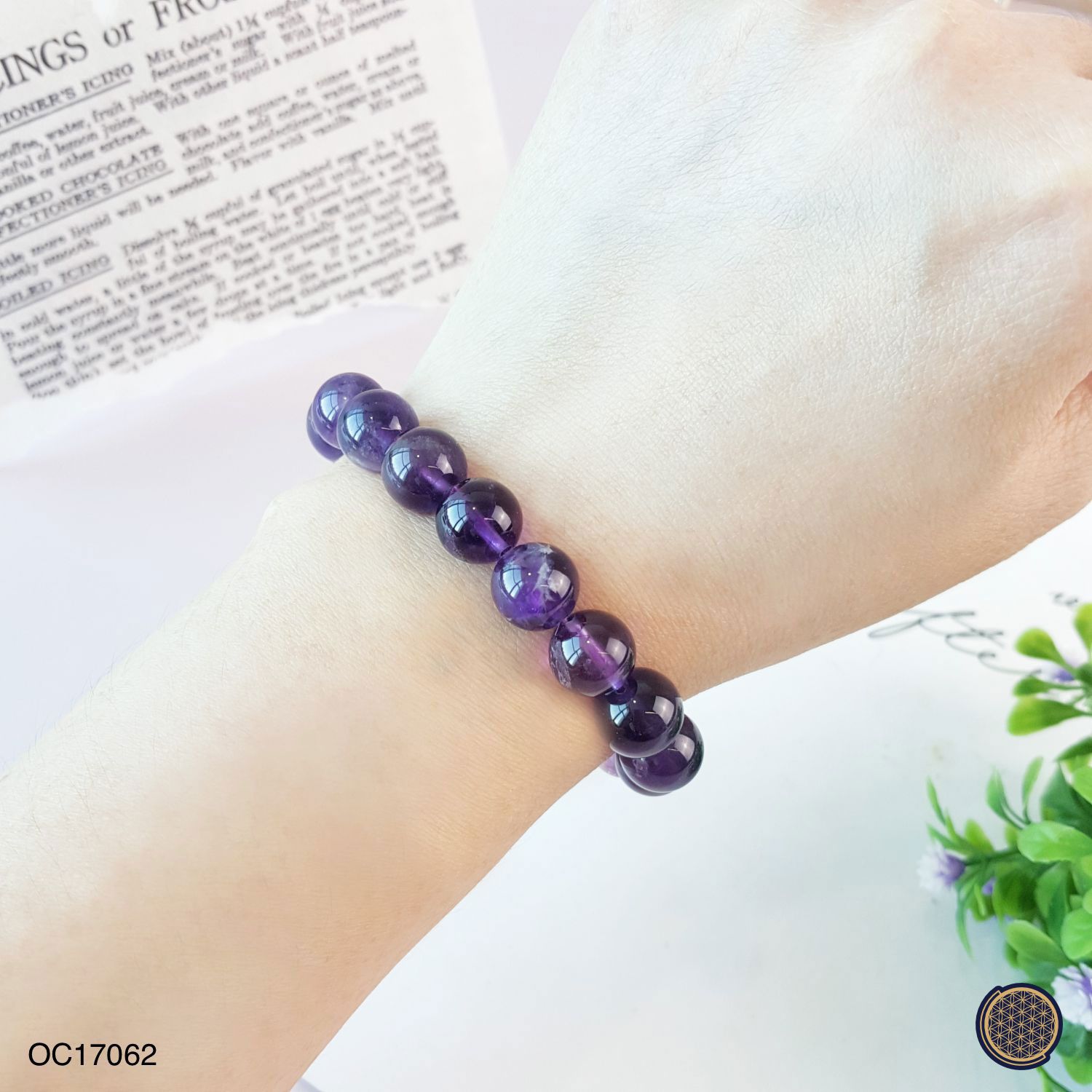 10mm Amethyst Bracelet