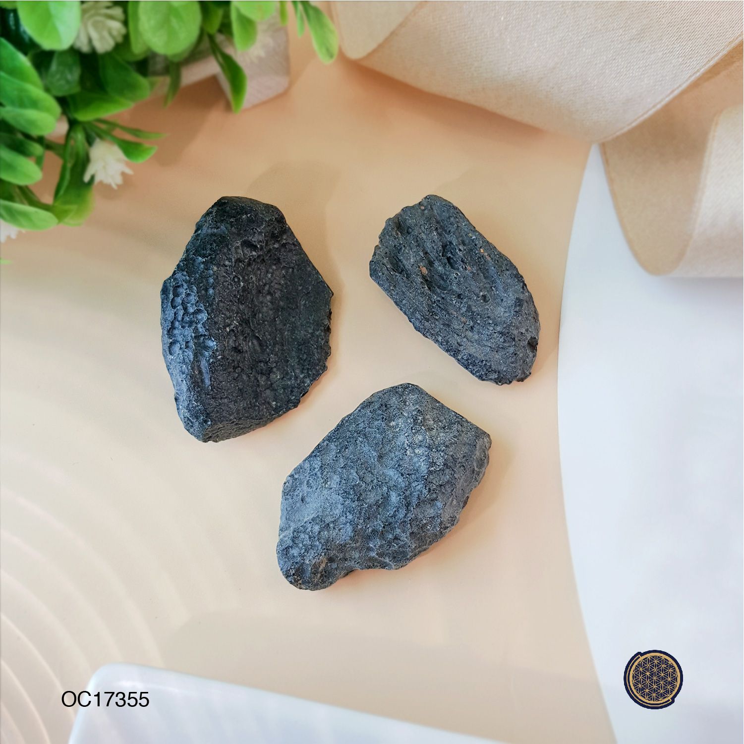 Black Meteorite Raw Tumbled - 250G 