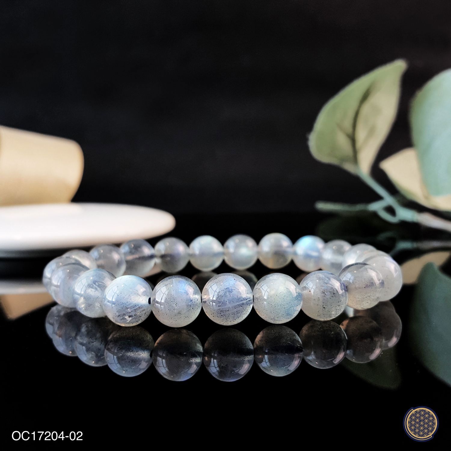 9-9.5mm Rainbow Shine Labradorite Bracelet