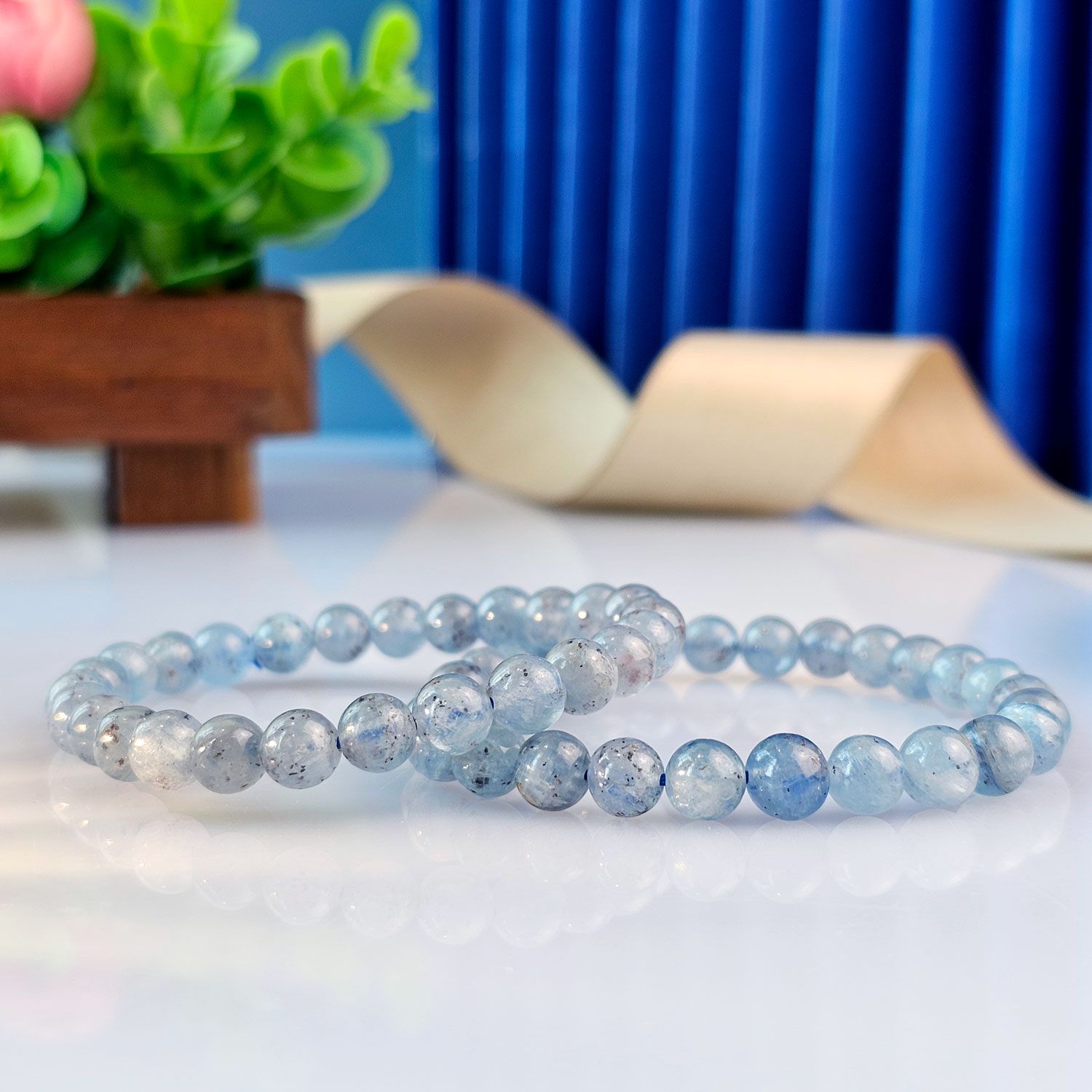 7-7.5mm Kyanite Bracelet