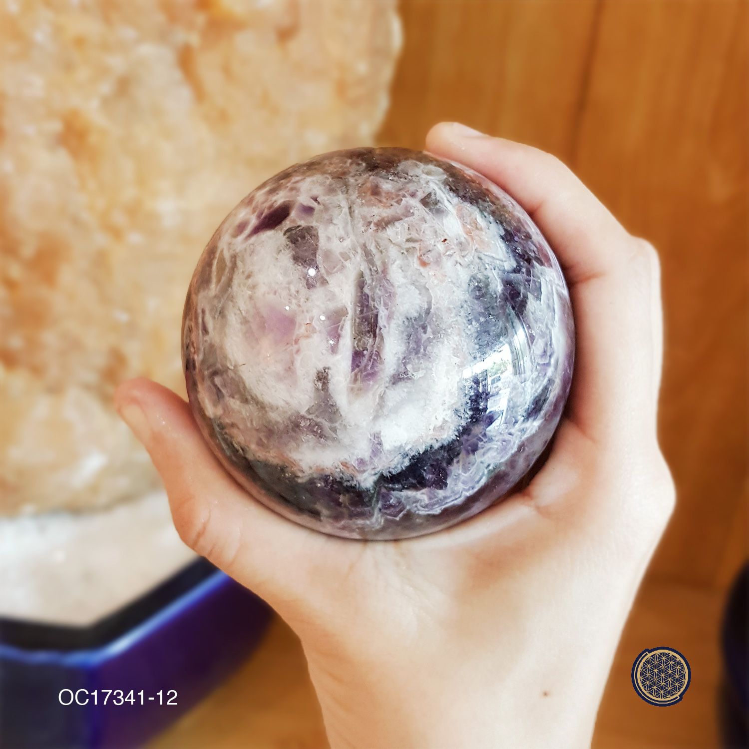 Dream Amethyst Buddha Tooth Ball