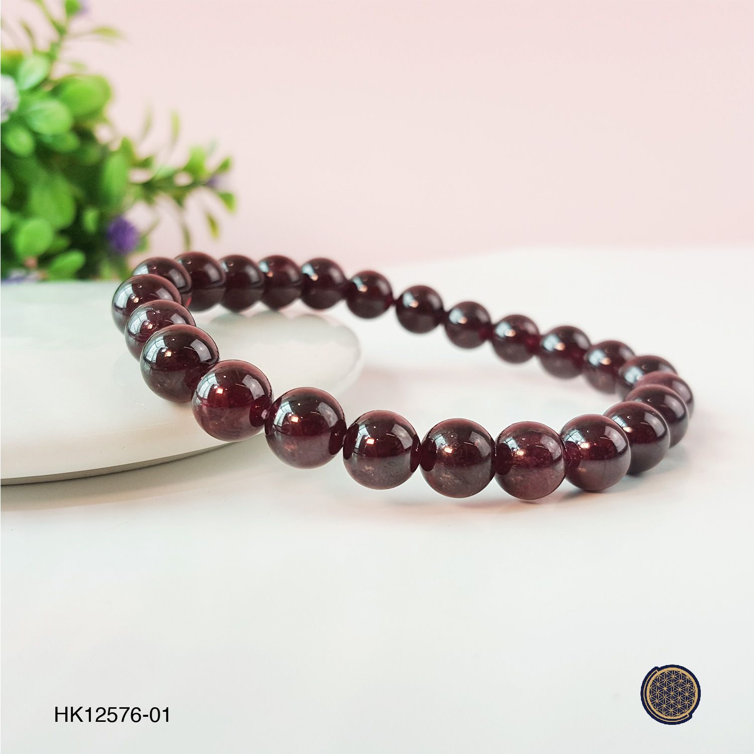 7-7.5mm Red Garnet Bracelet