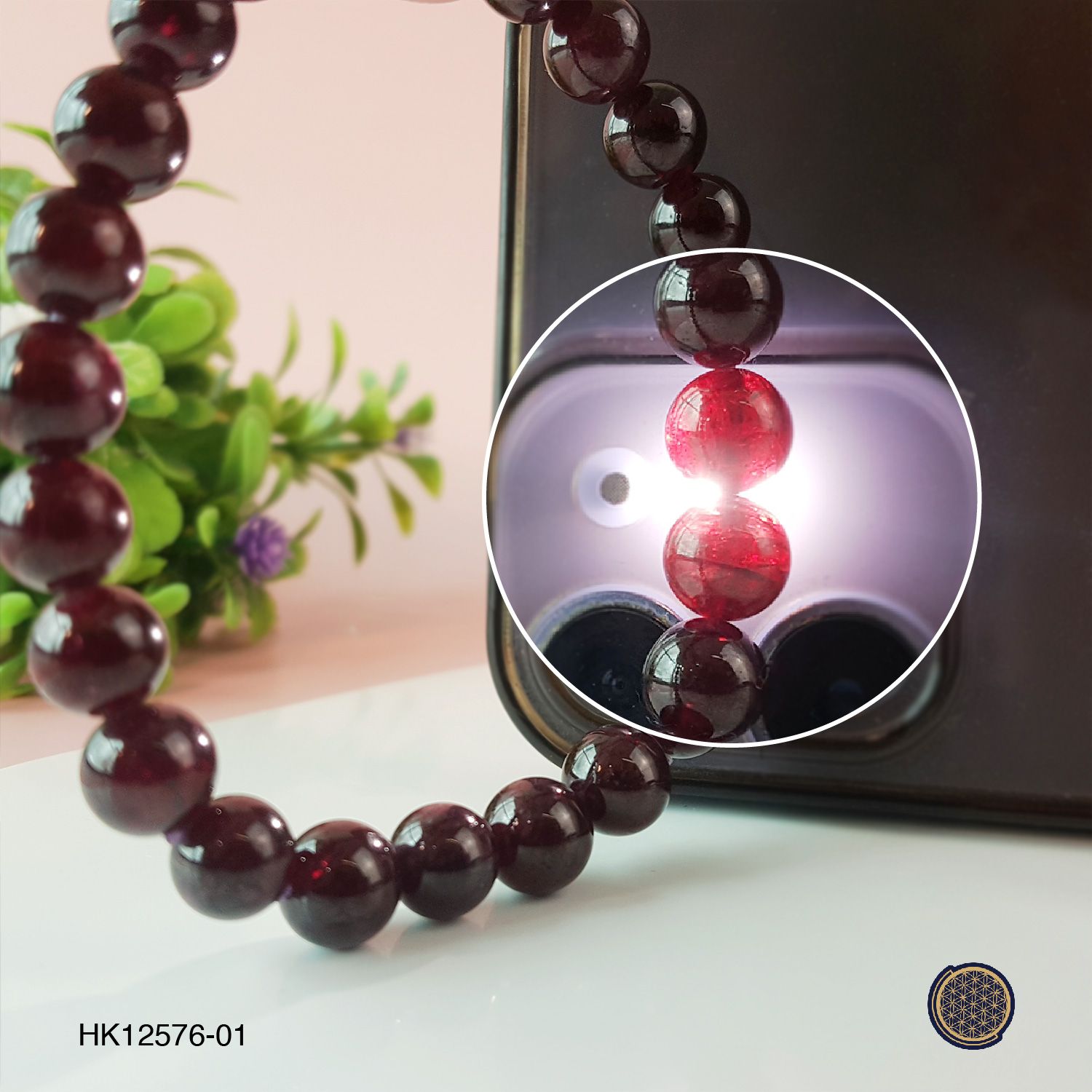 7-7.5mm Red Garnet Bracelet