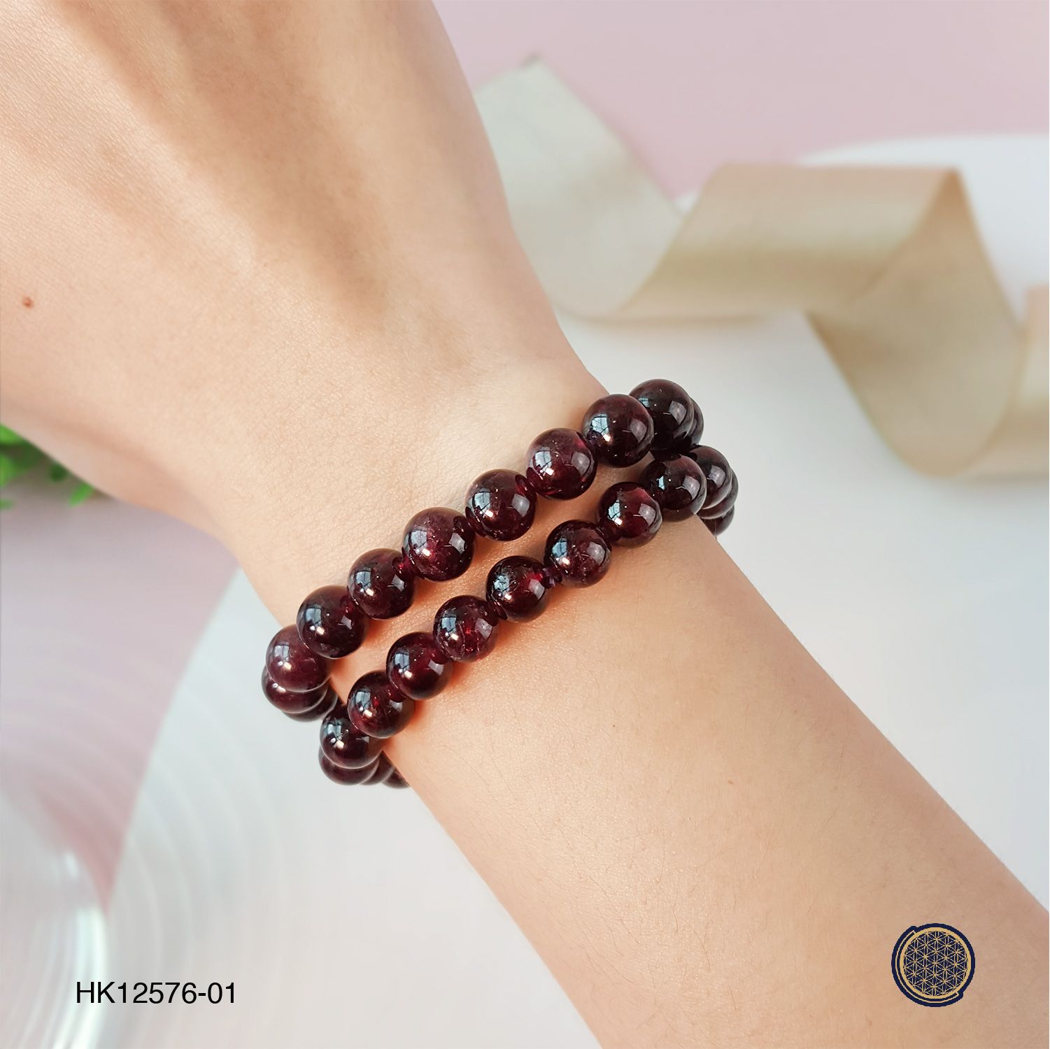 7-7.5mm Red Garnet Bracelet