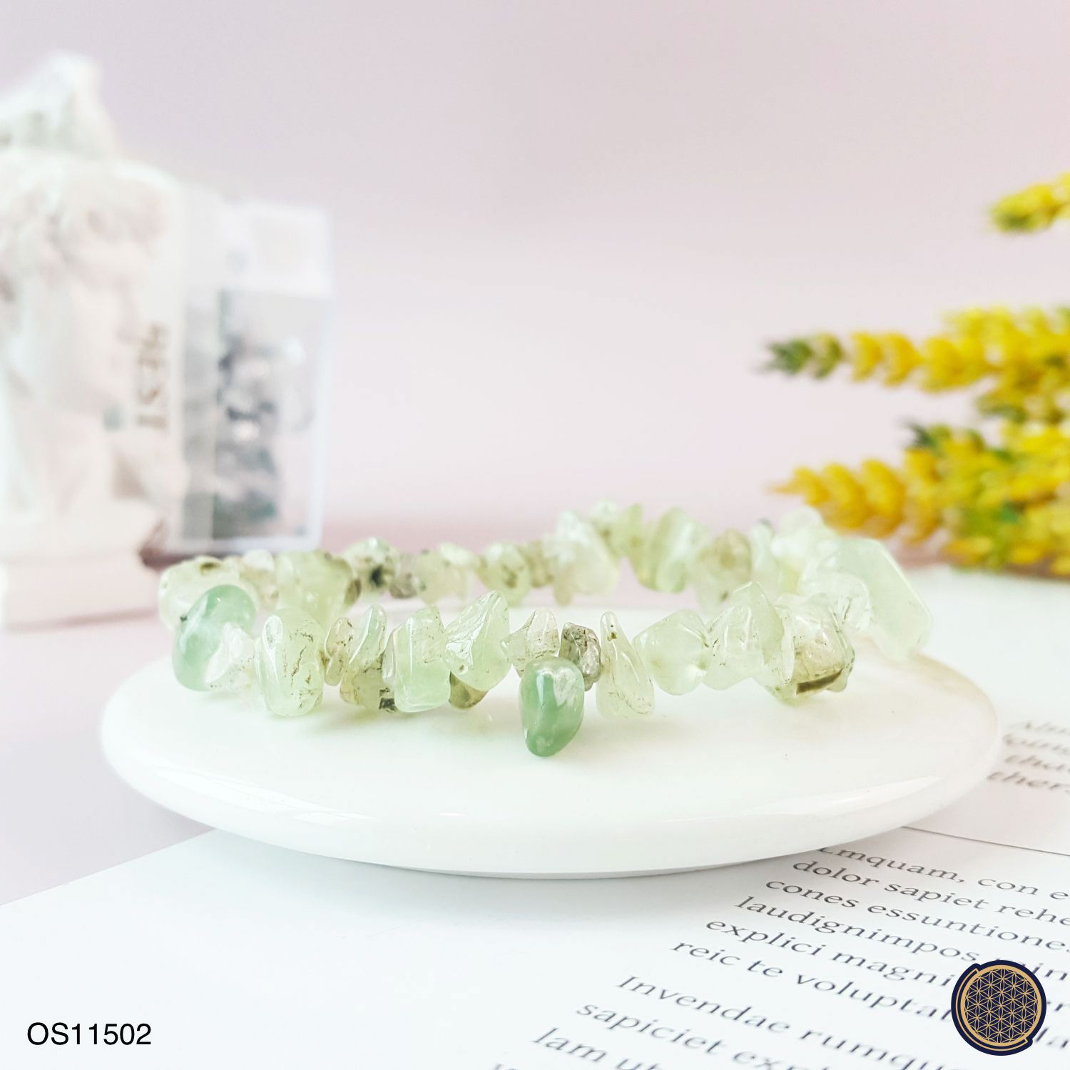 Prehnite Gravel Bracelet