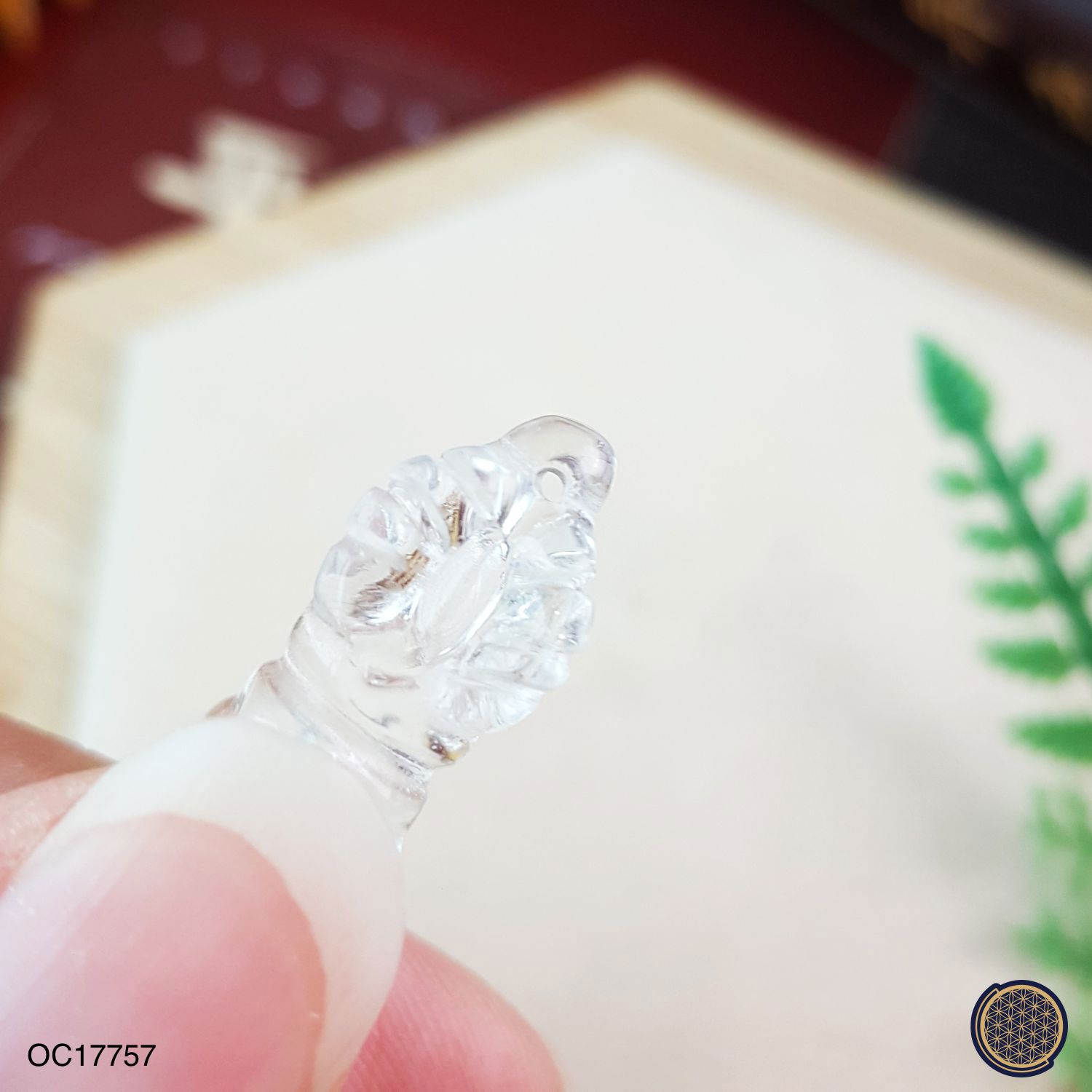 12mm x 26mm Clear Quartz Vajra 