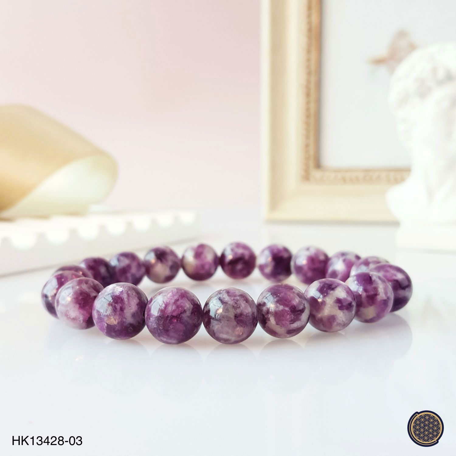 10-10.5mm Lepidolite Bracelet