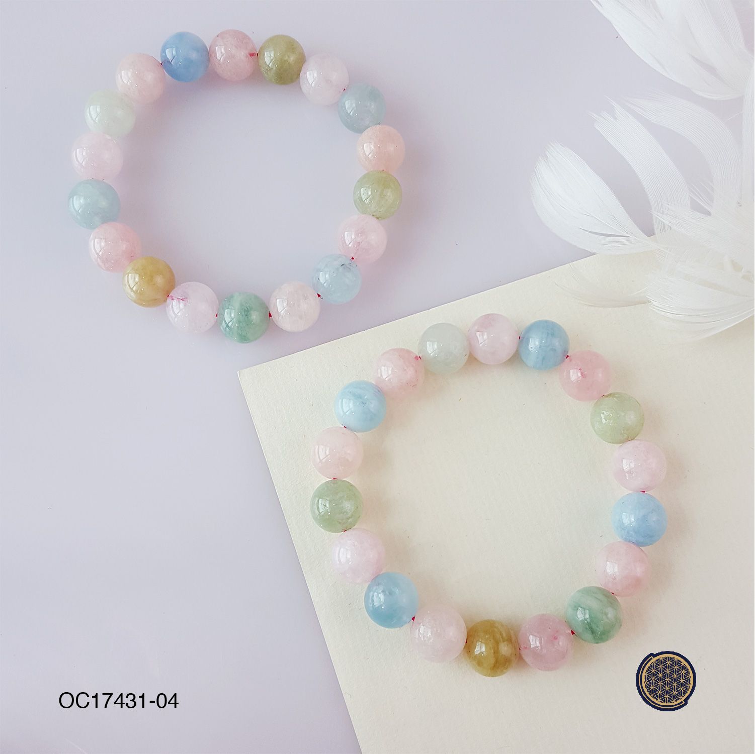 11-11.5mm Morganite Stone Bracelet