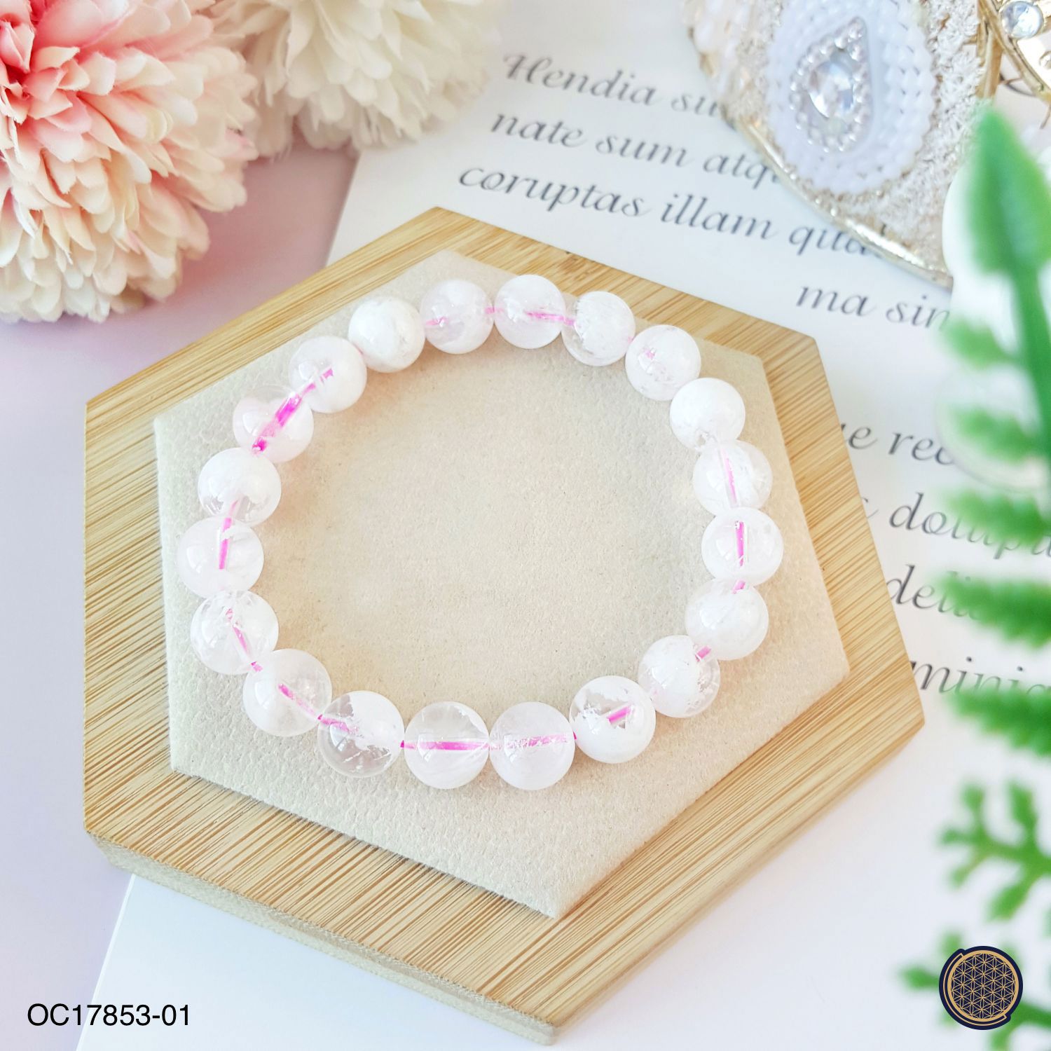 9-9.5mm Snowflake White Phantom Bracelet