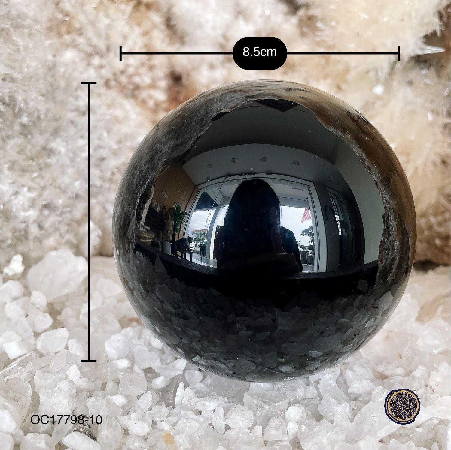 Black Obsidian Ball