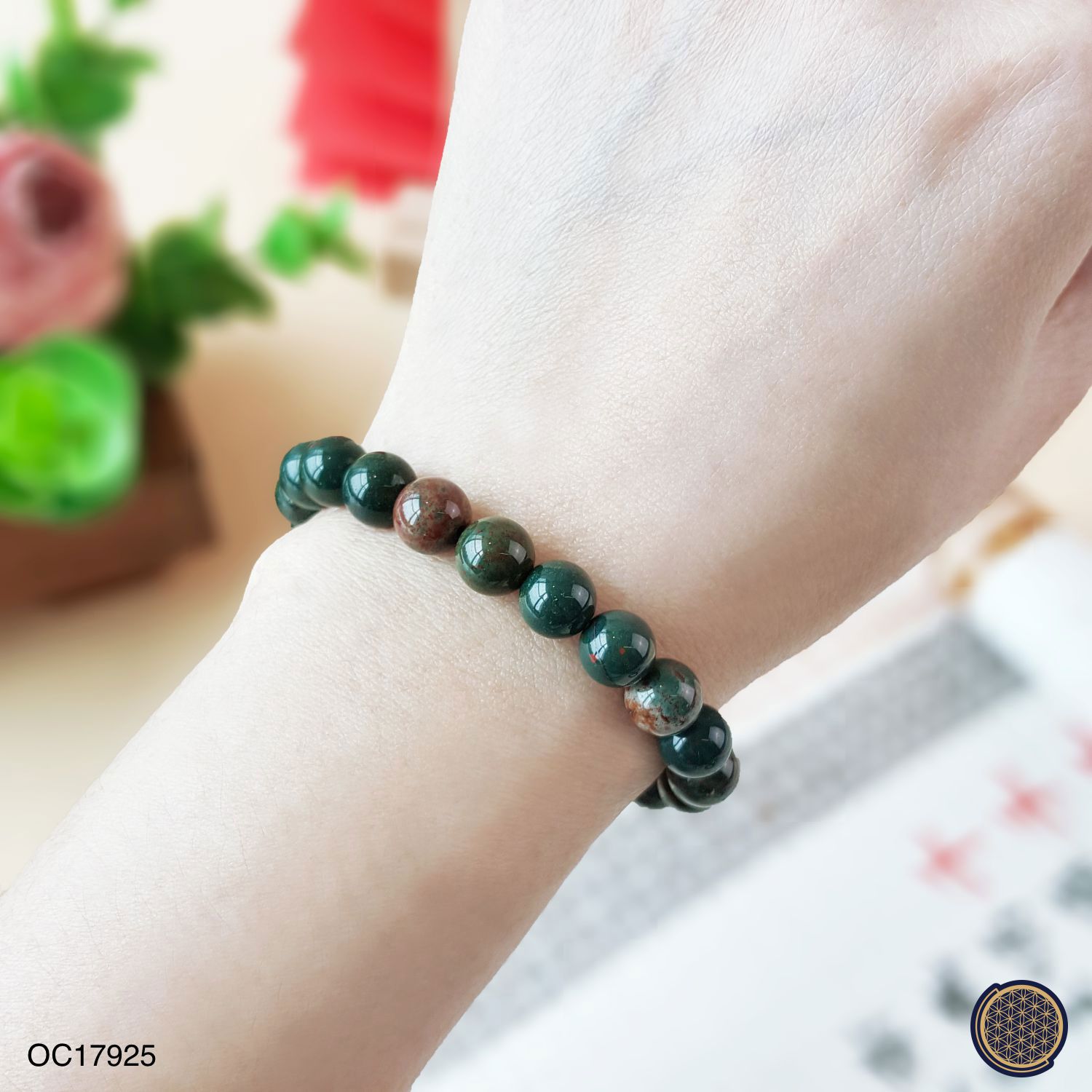 8mm Bloodstone Bracelet