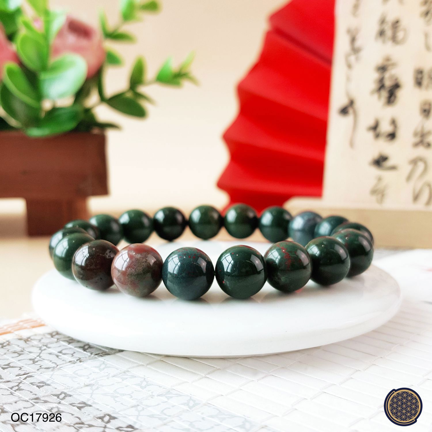 10mm Bloodstone Bracelet