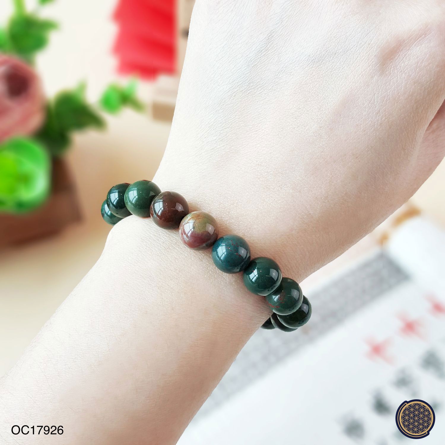 10mm Bloodstone Bracelet