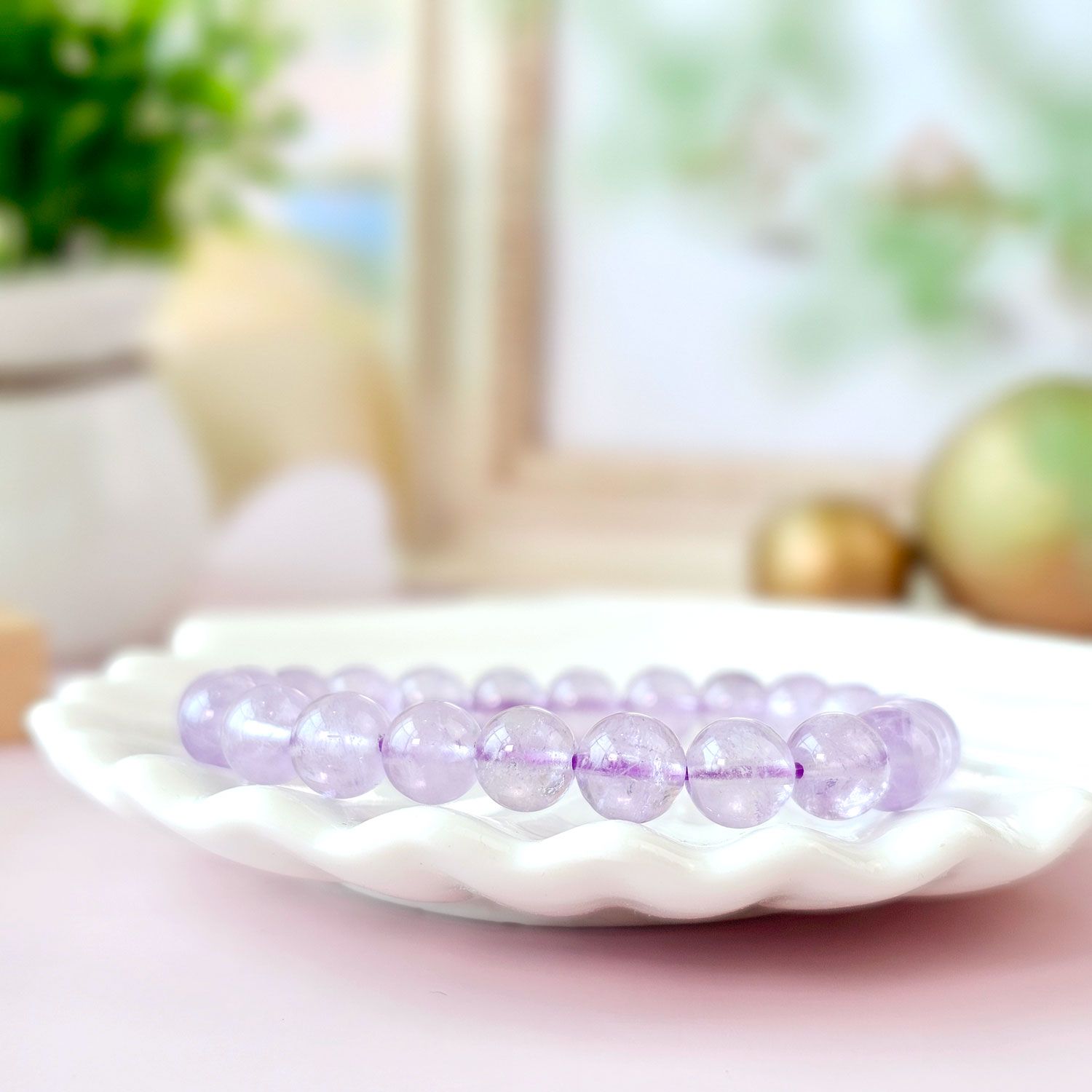 8mm Purple Jade Bracelet