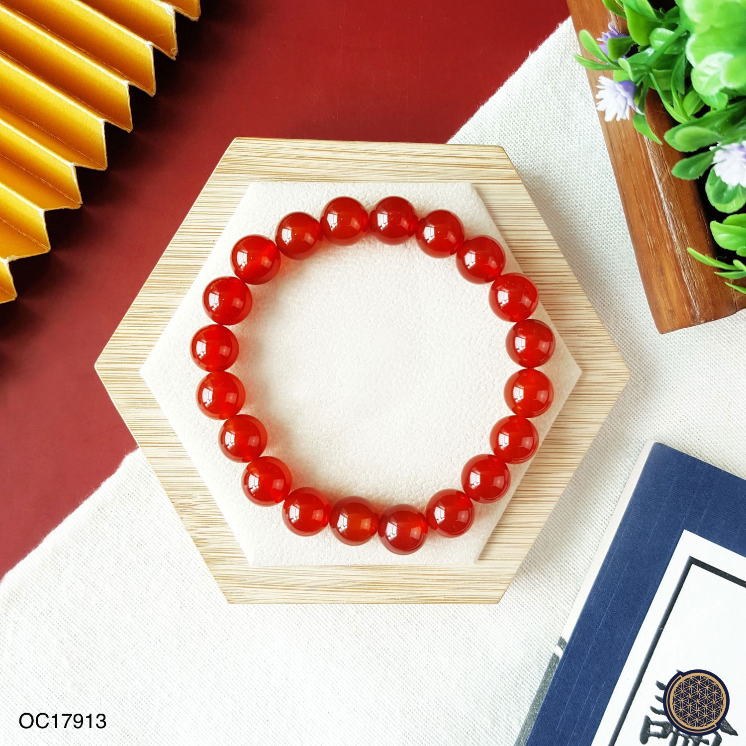 10mm Red Agate Bracelet