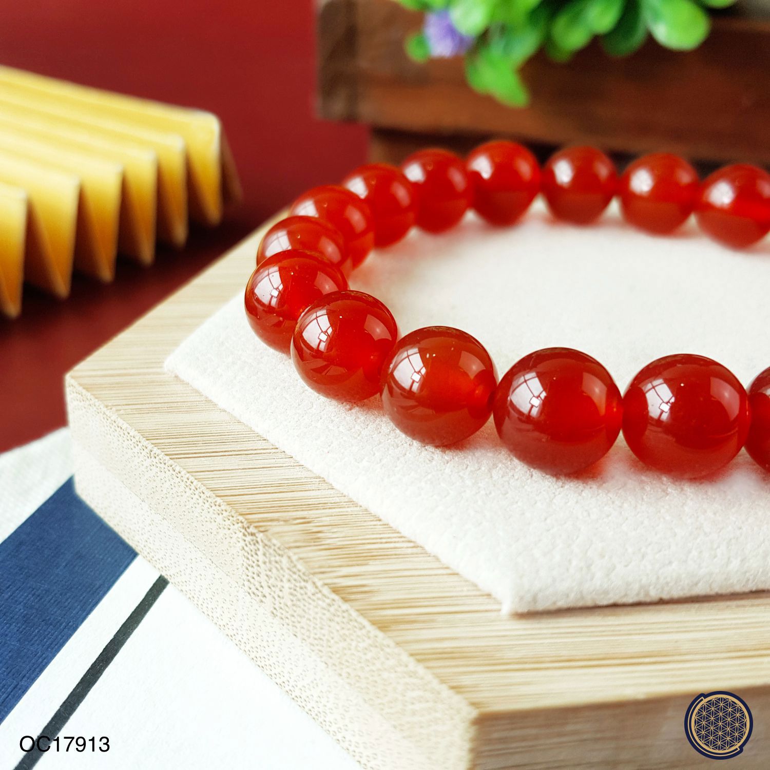 10mm Red Agate Bracelet