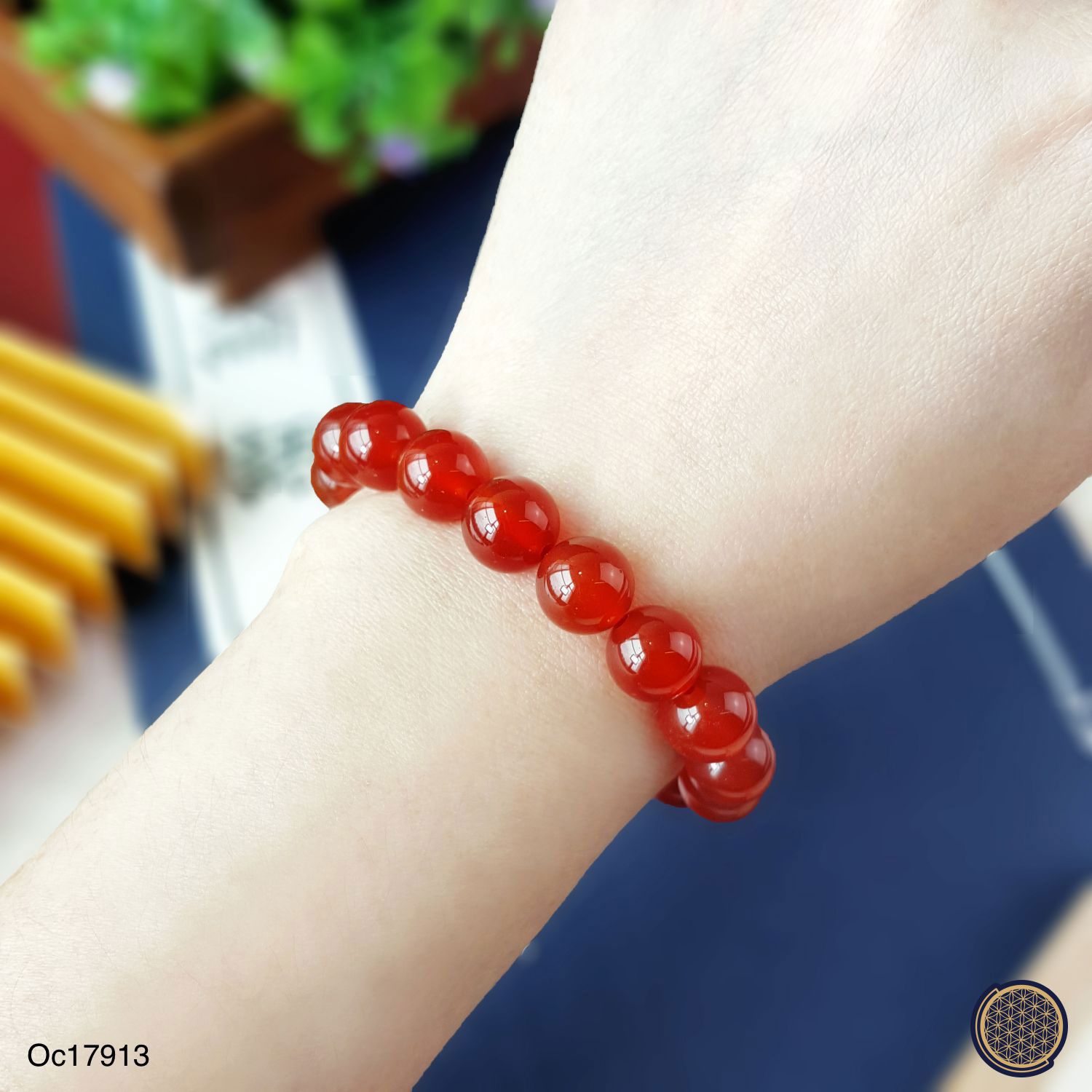 10mm Red Agate Bracelet