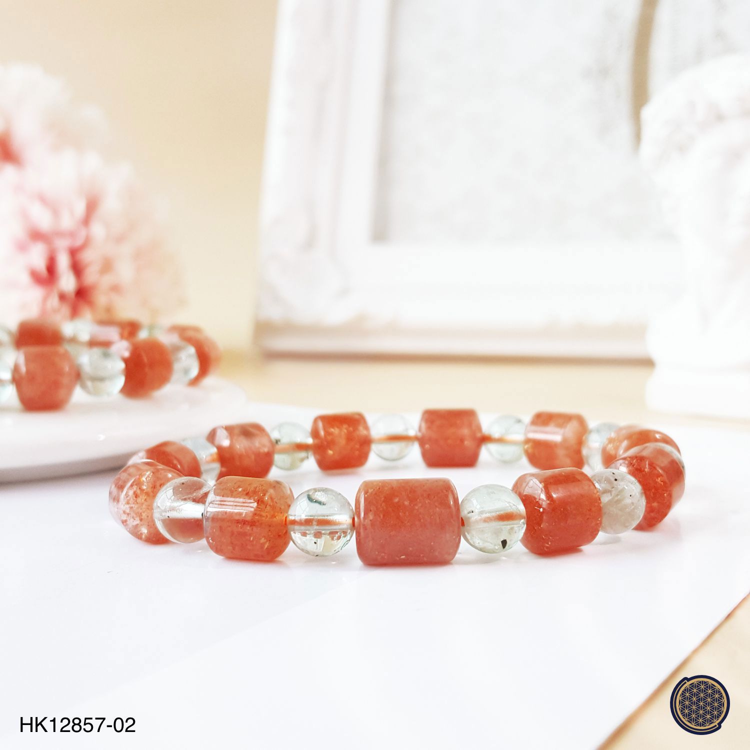 8-8.5mm Golden Sunstone  Barrel Bracelet