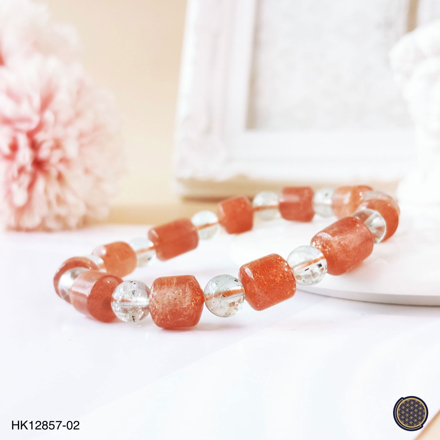 8-8.5mm Golden Sunstone  Barrel Bracelet