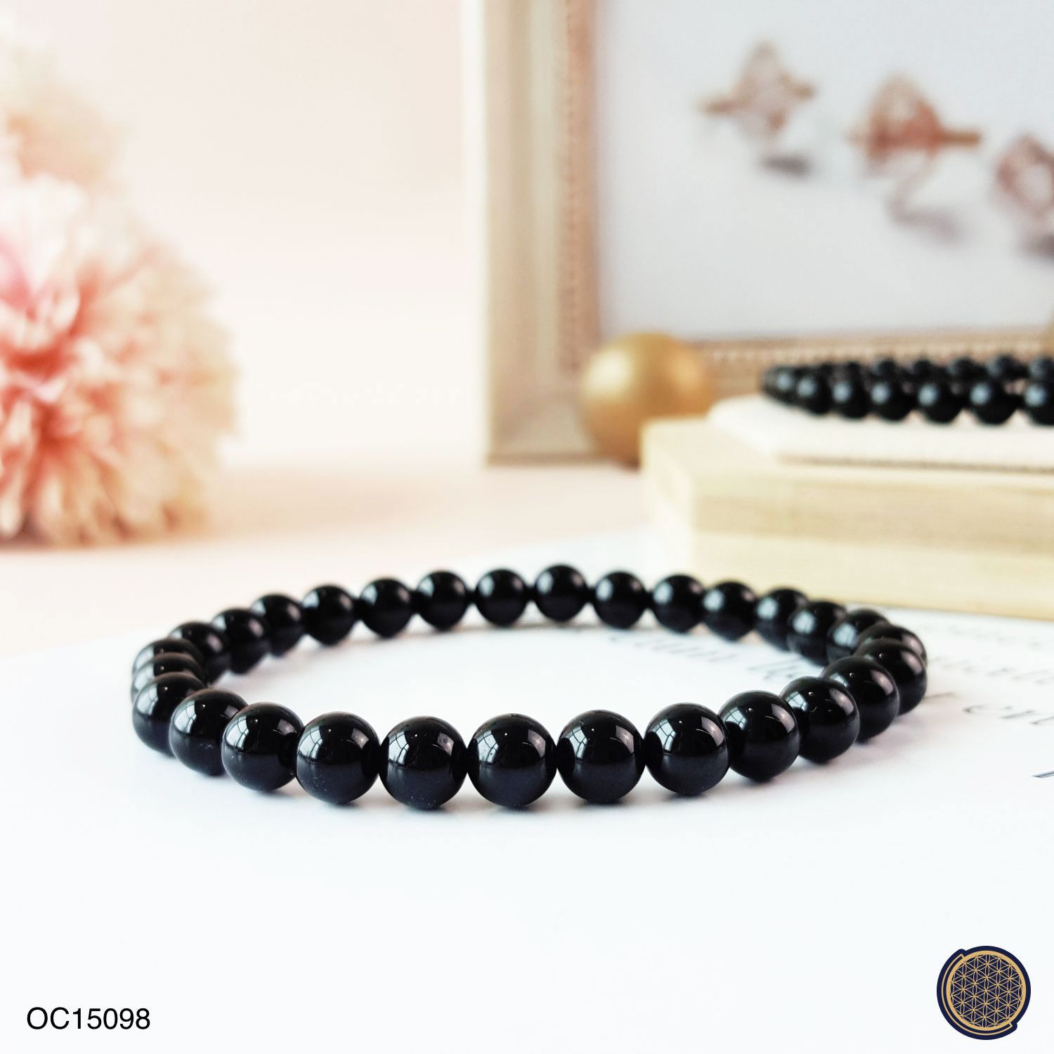 6mm Black Spinel Bracelet