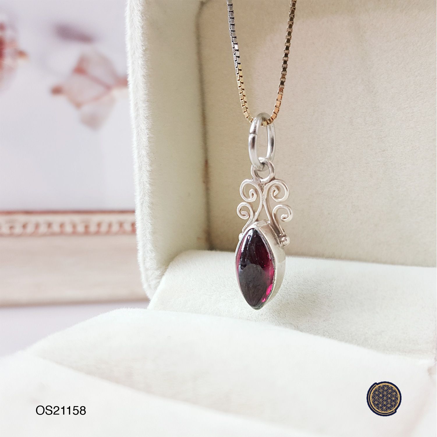 Red Garnet Pendant