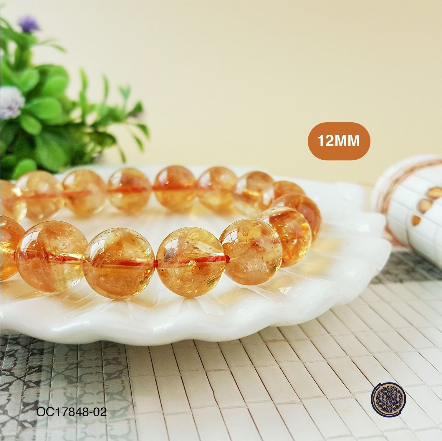 12-12.5mm Citrine Bracelet