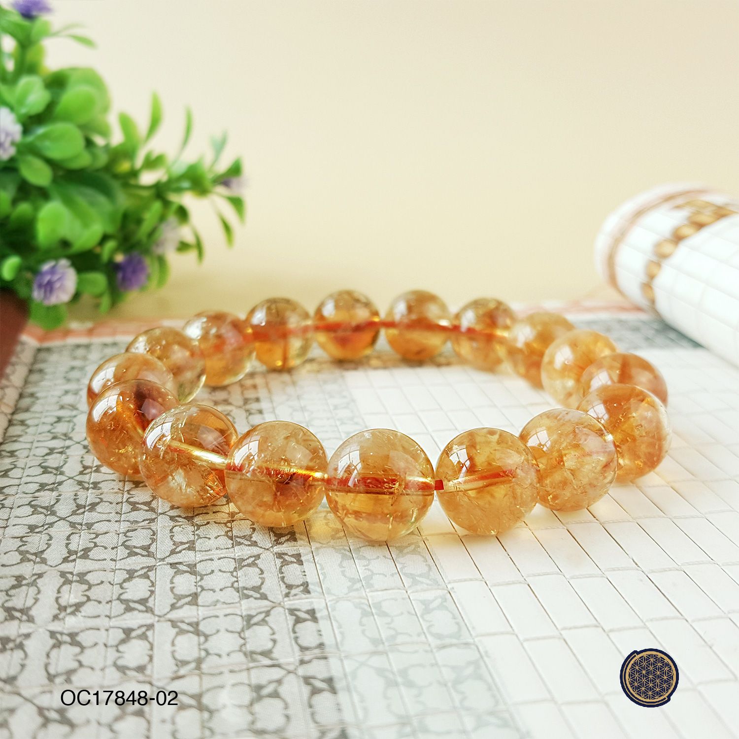 12-12.5mm Citrine Bracelet