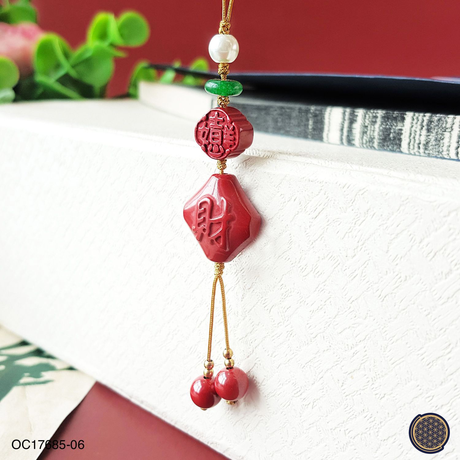 Cinnabar Stone Money Charm