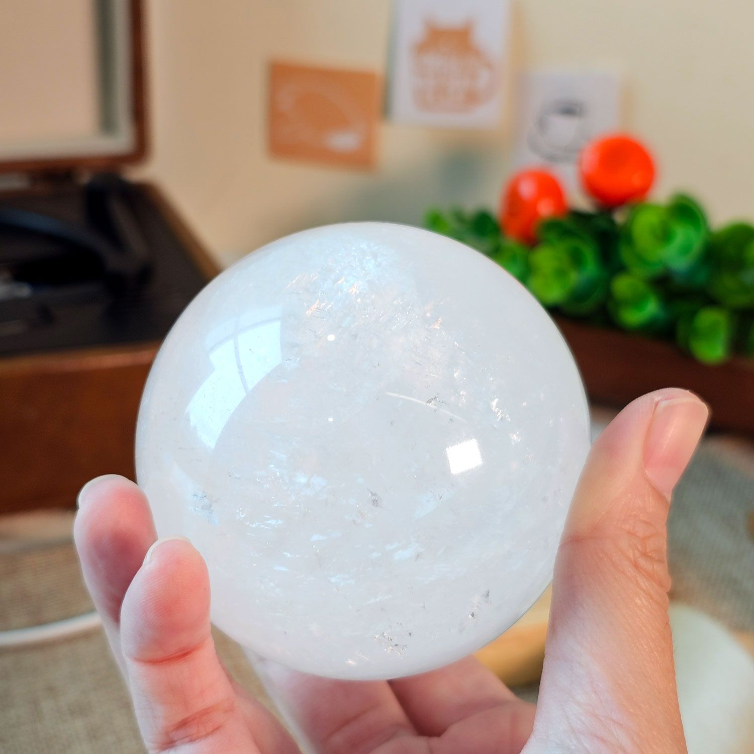 White Calcite Ball - 0.57KGS 