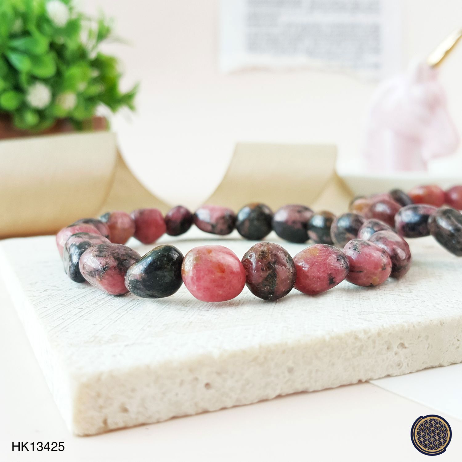 Rhodonite  Free Shape Bracelet