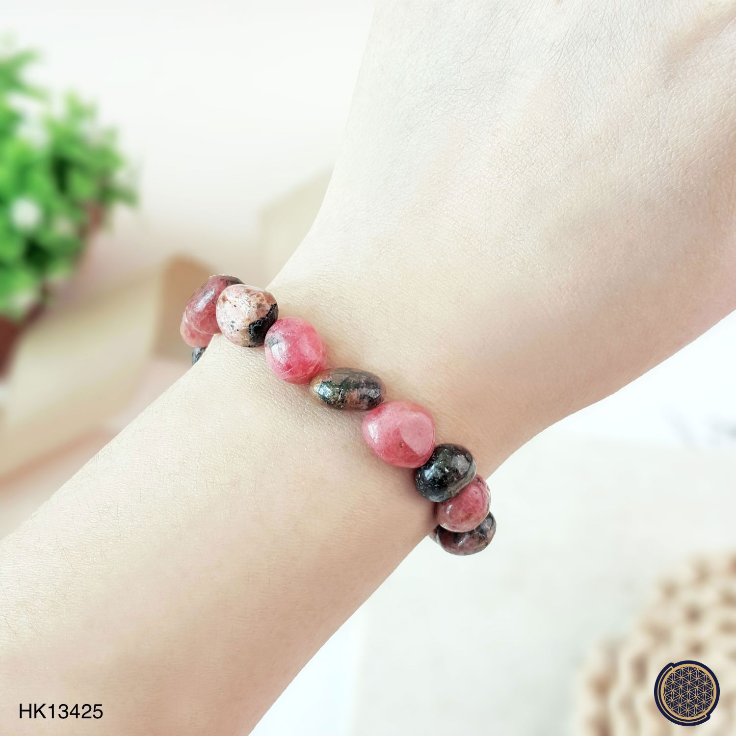 Rhodonite  Free Shape Bracelet